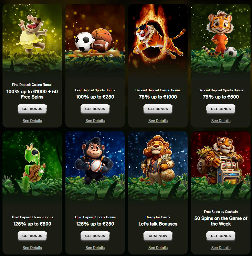 deposit bonus package -cashwin casino