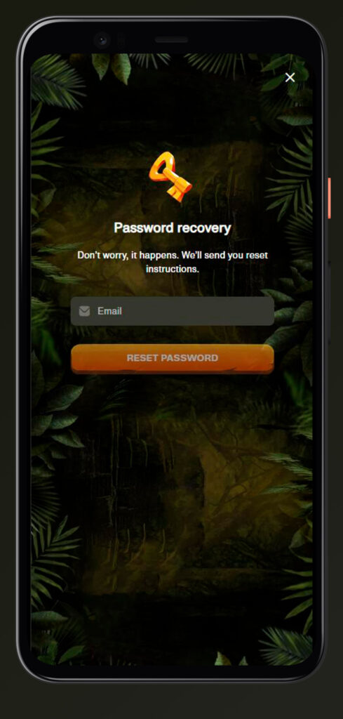 recovery password at app cashwin casino
